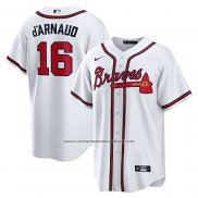 Camiseta Beisbol Hombre Atlanta Braves Travis d'Arnaud Primera Replica Blanco