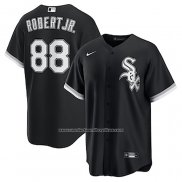 Camiseta Beisbol Hombre Chicago White Sox Luis Robert Jr. Alterno Replica Negro