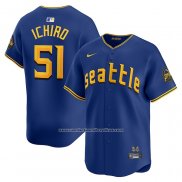 Camiseta Beisbol Hombre Seattle Mariners Ichiro Suzuki City Connect Retired Azul