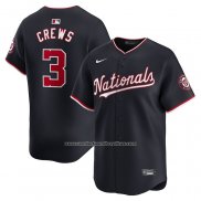 Camiseta Beisbol Hombre Washington Nationals Dylan Crews Alterno Negro