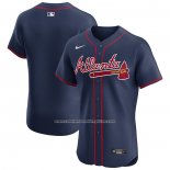 Camiseta Beisbol Hombre Atlanta Braves Alterno Elite Azul