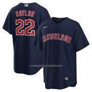 Camiseta Beisbol Hombre Cleveland Guardians Josh Naylor Alterno Replica Azul