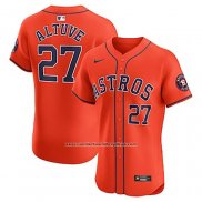 Camiseta Beisbol Hombre Houston Astros Jose Altuve Elite Naranja