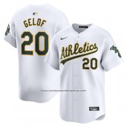 Camiseta Beisbol Hombre Oakland Athletics Zack Gelof Primera Limited Blanco