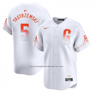 Camiseta Beisbol Hombre San Francisco Giants Mike Yastrzemski City Connect Limited Blanco