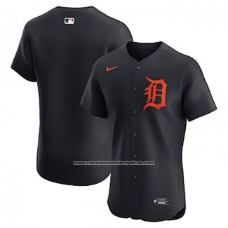 Camiseta Beisbol Hombre Detroit Tigers Alterno Elite Negro