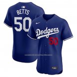 Camiseta Beisbol Hombre Los Angeles Dodgers Mookie Betts Alterno Elite Azul