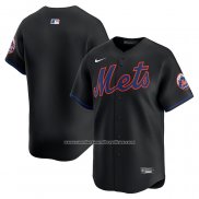 Camiseta Beisbol Hombre New York Mets Alterno Limited Negro