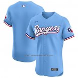 Camiseta Beisbol Hombre Texas Rangers Alterno Primera Elite Azul