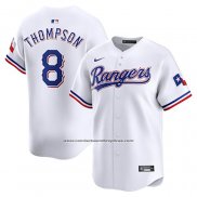 Camiseta Beisbol Hombre Texas Rangers Bubba Thompson Primera Jugador Blanco