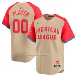 Camiseta Beisbol Hombre All Star 2024 American League Limited Pick-A-Player Crema