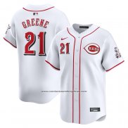 Camiseta Beisbol Hombre Cincinnati Reds Hunter Verdee Primera Limited Blanco