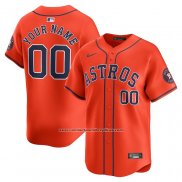 Camiseta Beisbol Hombre Houston Astros Alterno Limited Personalizada Naranja