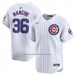 Camiseta Beisbol Hombre Chicago Cubs Trey Mancini Primera Jugador Blanco