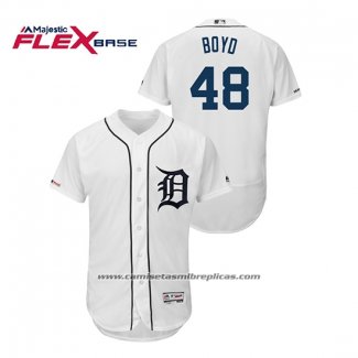 Camiseta Beisbol Hombre Detroit Tigers Matthew Boyd Flex Base Blanco