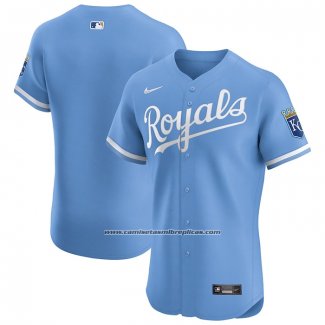 Camiseta Beisbol Hombre Kansas City Royals Alterno Primera Elite Azul1