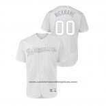 Camiseta Beisbol Hombre Milwaukee Brewers Personalizada 2019 Players Weekend Autentico Blanco