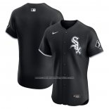 Camiseta Beisbol Hombre Chicago White Sox Alterno Primera Elite Negro