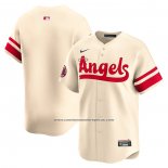 Camiseta Beisbol Hombre Los Angeles Angels City Connect Limited Crema