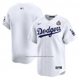 Camiseta Beisbol Hombre Los Angeles Dodgers Primera Blanco