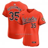 Camiseta Beisbol Hombre Baltimore Orioles Adley Rutschman Alterno Elite Naranja