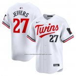 Camiseta Beisbol Hombre Minnesota Twins Ryan Jeffers Primera Limited Blanco