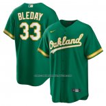 Camiseta Beisbol Hombre Oakland Athletics JJ Bleday Alterno Replica Verde