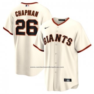 Camiseta Beisbol Hombre San Francisco Giants Matt Chapman Primera Replica Crema