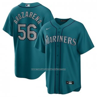 Camiseta Beisbol Hombre Seattle Mariners Randy Arozarena Alterno Replica Verde