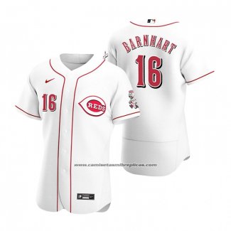 Camiseta Beisbol Hombre Cincinnati Reds Tucker Barnhart Autentico 2020 Primera Blanco