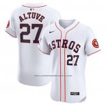 Camiseta Beisbol Hombre Houston Astros Jose Altuve Primera Primera Elite Blanco