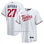 Camiseta Beisbol Hombre Minnesota Twins Ryan Jeffers Primera Replica Blanco