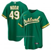 Camiseta Beisbol Hombre Oakland Athletics Ryan Noda Alterno Replica Verde