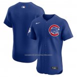 Camiseta Beisbol Hombre Chicago Cubs Alterno Primera Elite Azul