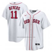 Camiseta Beisbol Hombre Boston Red Sox Rafael Devers Primera Replica Blanco