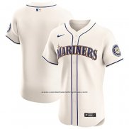 Camiseta Beisbol Hombre Seattle Mariners Alterno Primera Elite Blanco