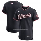 Camiseta Beisbol Hombre Washington Nationals Alterno Primera Elite Negro