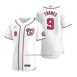 Camiseta Beisbol Hombre Washington Nationals Eric Thames Autentico 2020 Alterno Blanco