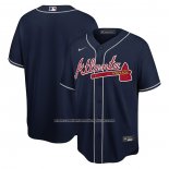 Camiseta Beisbol Hombre Atlanta Braves Big Tall Alterno Replica Azul