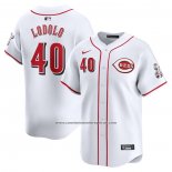 Camiseta Beisbol Hombre Cincinnati Reds Nick Lodolo Primera Limited Blanco