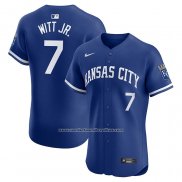 Camiseta Beisbol Hombre Kansas City Royals Bobby Witt Jr. Elite Azul