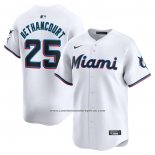 Camiseta Beisbol Hombre Miami Marlins Christian Bethancourt Primera Limited Blanco