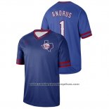 Camiseta Beisbol Hombre Texas Rangers Elvis Andrus Cooperstown Collection Legend Azul