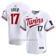 Camiseta Beisbol Hombre Minnesota Twins Bailey Ober Primera Limited Blanco