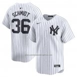 Camiseta Beisbol Hombre New York Yankees Clarke Schmidt Primera Limited Blanco