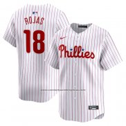 Camiseta Beisbol Hombre Philadelphia Phillies Johan Rojas Primera Limited Blanco