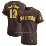 Camiseta Beisbol Hombre San Diego Padres Manny Machado Elite Marron