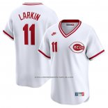 Camiseta Beisbol Hombre Cincinnati Reds Barry Larkin Throwback Cooperstown Limited Blanco