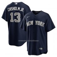 Camiseta Beisbol Hombre New York Yankees Jazz Chisholm Jr. Alterno Replica Negro