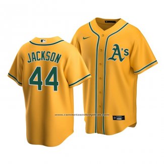 Camiseta Beisbol Hombre Oakland Athletics Reggie Jackson Replica Alterno 2020 Oro